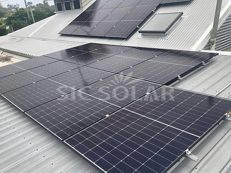 20KW Solar Corrugated Metal Roof Mounting In Bulgaria