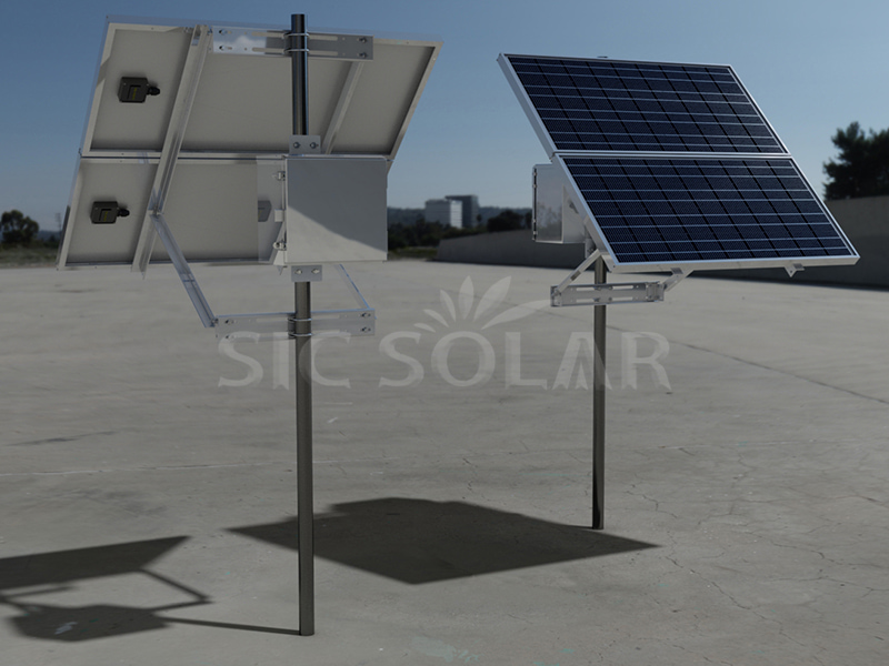 2KW Home Pole Mounted Solar Bracket In Romania