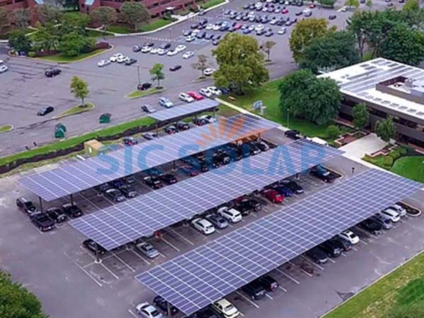 600KW solar car parking in Belgium