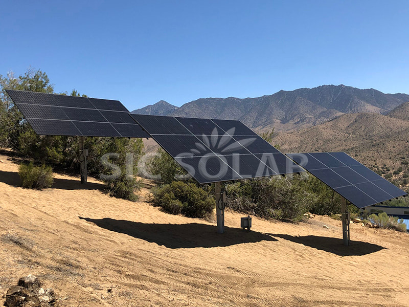 30KW Pole Mount Solar Ground System In USA