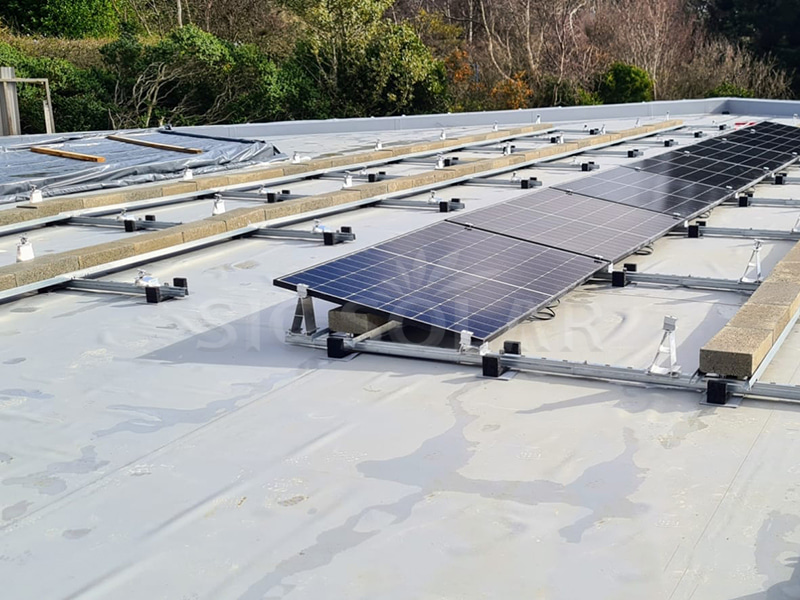 20KW Flat Roof Ballast Mounting Structures In Britain