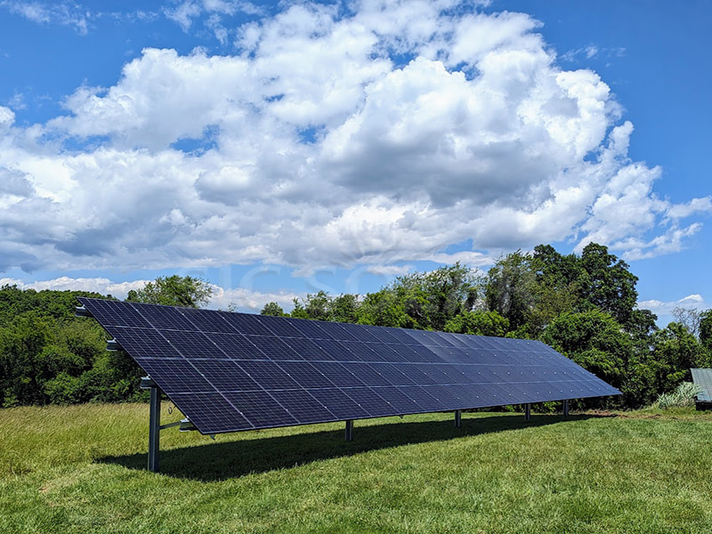 50KW Carbon Steel Pv Ground Mount Structure In Thailand
