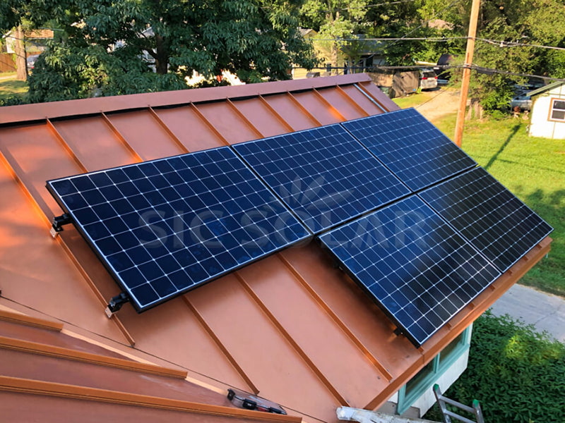 5KW Installing Solar Panels On Metal Roof In USA