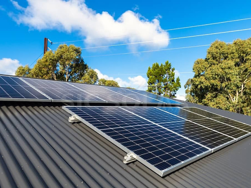 6KW Solar Panel Mount Roof Rack Installed In Poland
