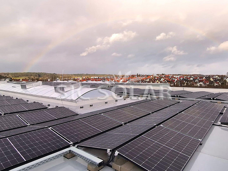 200KW Flat Roof Solar Panel Mounting System In Italy