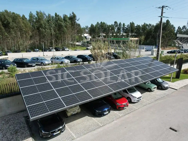 50KW Waterproof Carport Solar Mounting Bracket In Spain