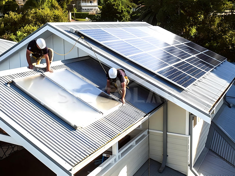 11kw iron pitched roof solar bracket in Spain