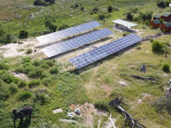 76KW Ground mounting system in Africa | Sic-solar.com
