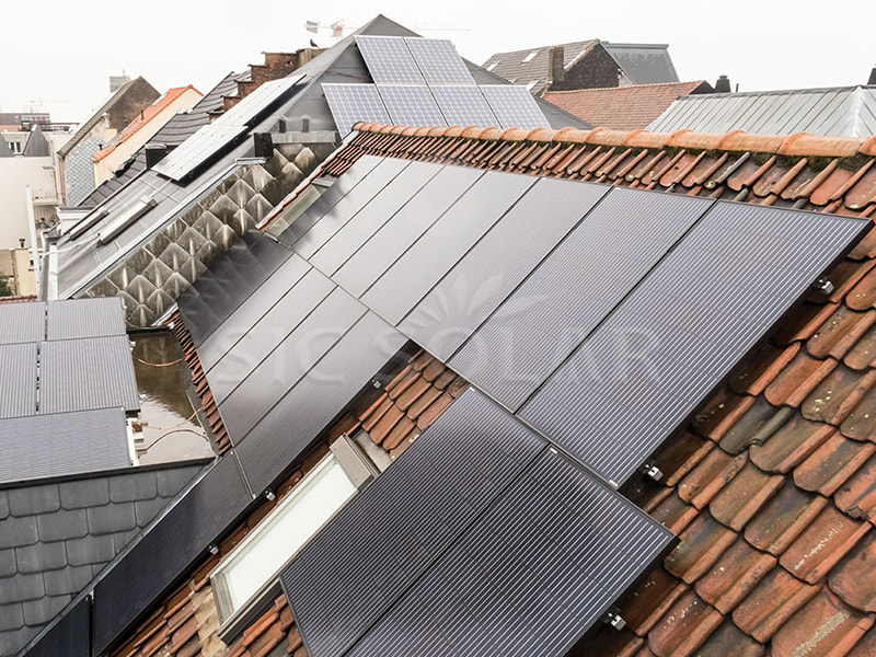 30KW Solar Array Mounted On Pitched Roof In U.K.