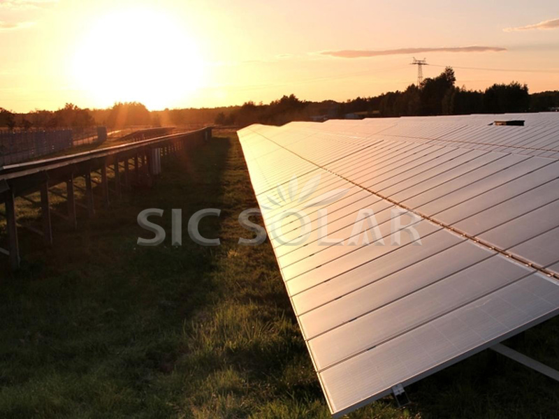 500KW Carbon Steel Ground Mount Solar Structure In Puerto Rico