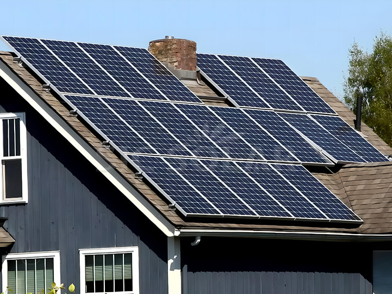 10KW Solar pitched asbestos tiled roof mounts in Denmark