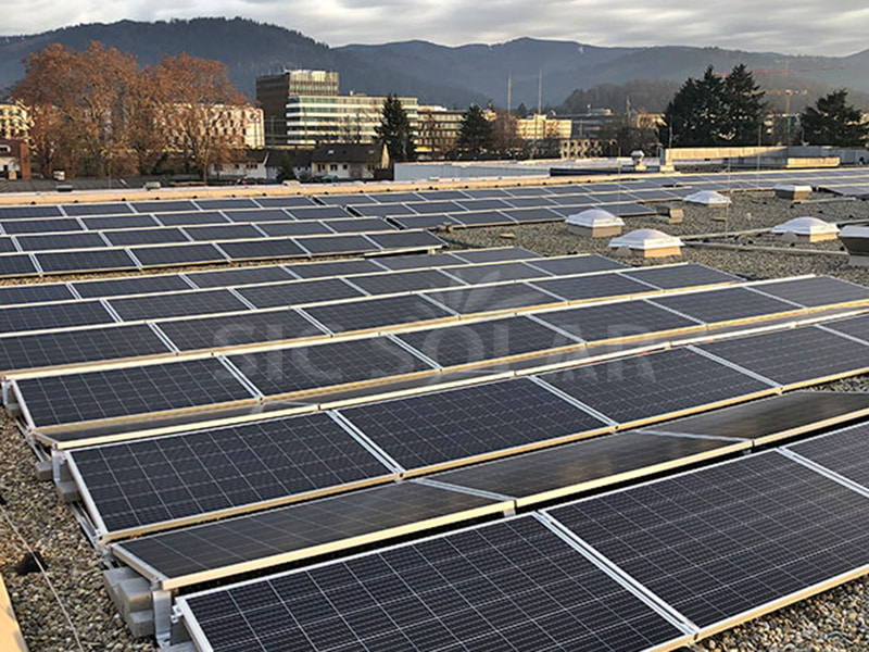 500KW Solar Panel Mounting Systems For Flat Roofs