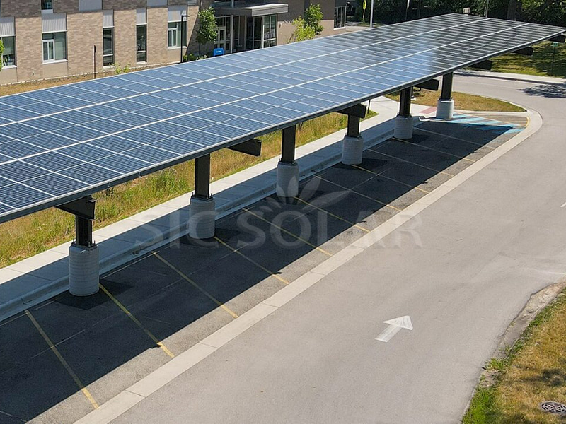 100KW Solar Carport Structure in US