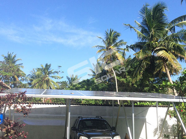 8KW Solar Carport in Sri Lanka