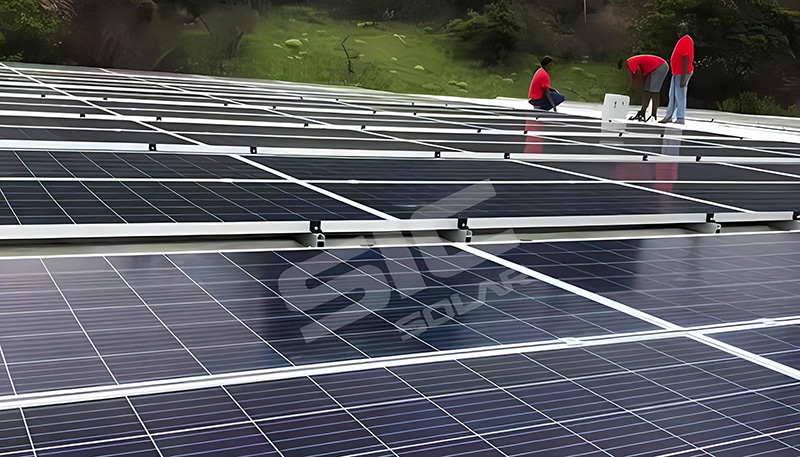 SIC SOLAR offer 50KW metal roof mounting for south africa