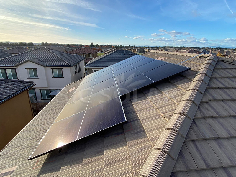 15KW Solar Slate Roof Hook Bracket System In Spain