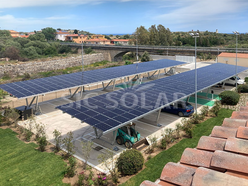 250KW Waterproof Carport Solar Mounting System In Netherlands