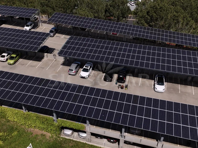 500KW Commercial Solar Carports Installation In Germany
