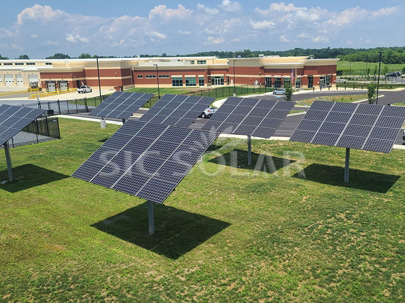 50KW Single Pole Solar Panel Mounting Brackets In USA