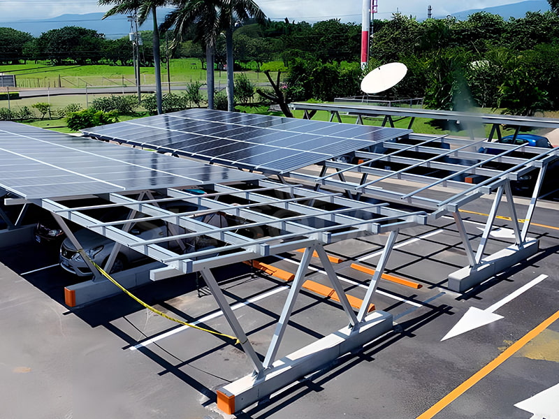 80KW All Aluminum Carport Solar Panel System In United States