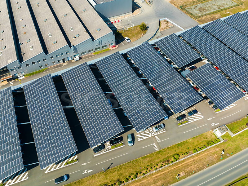 1.5MW Commercial Solar Carports In Canada
