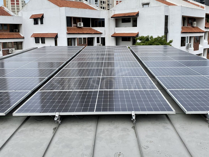 30KW Metal Roof Solar Mounting Systems For Singapore