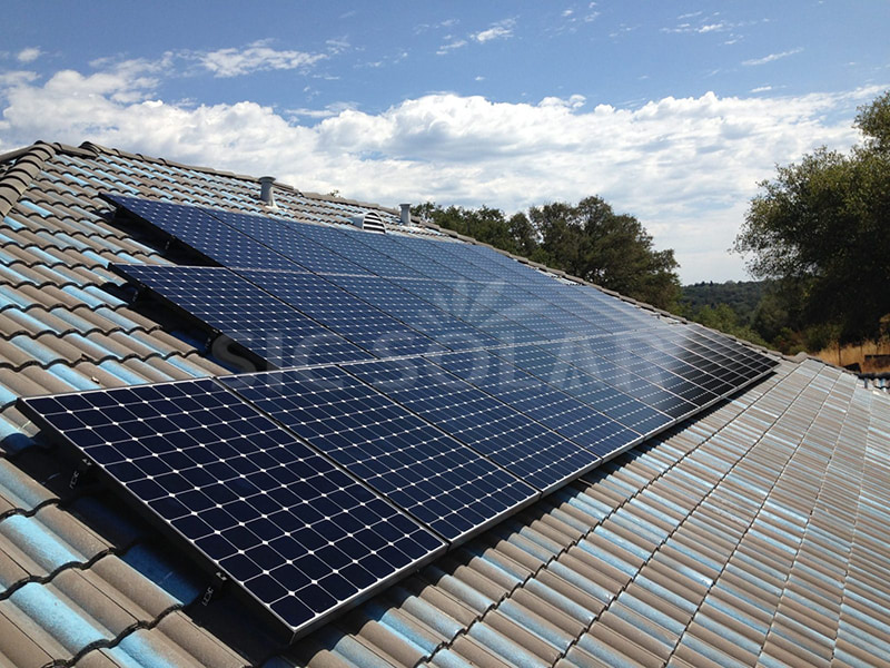 20KW Solar tile hook mounting bracket system in Romania