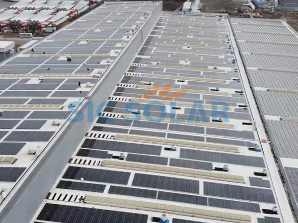 1.7MW Metal roof solar mounting systems in india