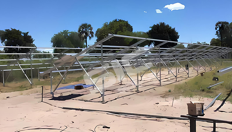 SIC new 88kw ground mounting project located in Botswana