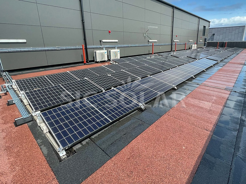 80KW Flat Roof Solar Mounting System In Germany