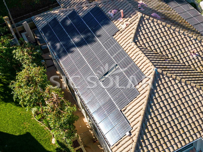 35KW Solar Array Mounted On Pitched Roof In New Zealand