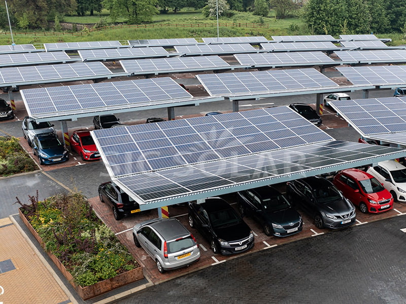 700KW Solar Parking Carport Rack Mounting In Kenya