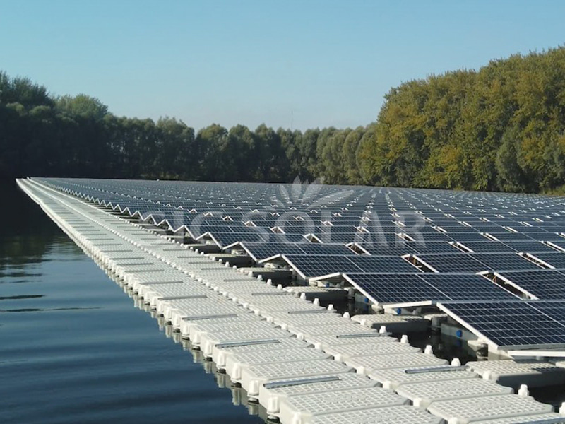 6MW Water Floating Solar Power Plant Structure In Netherlands